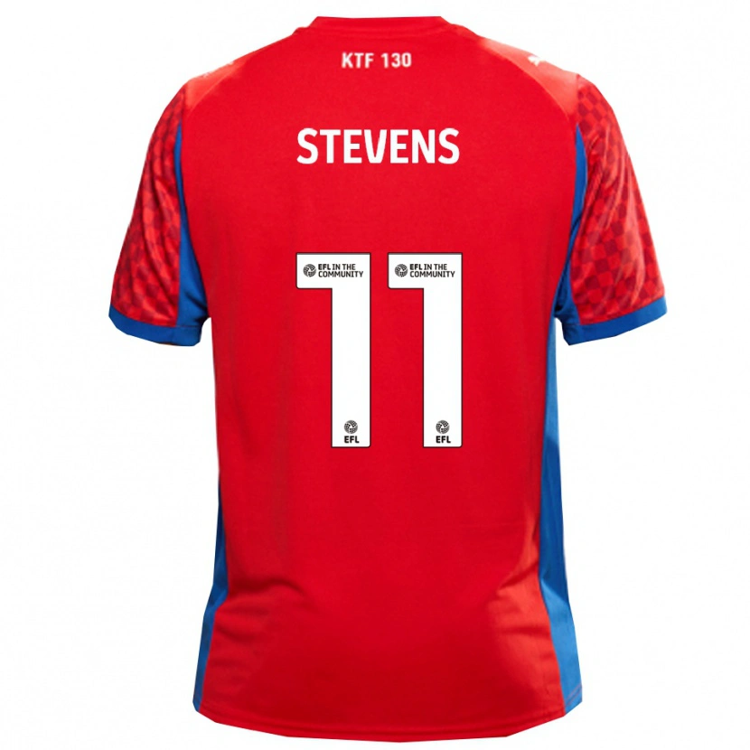 Danxen Heren Jack Stevens #11 Rood Blauw Uitshirt Uittenue 2025/26 T-Shirt
