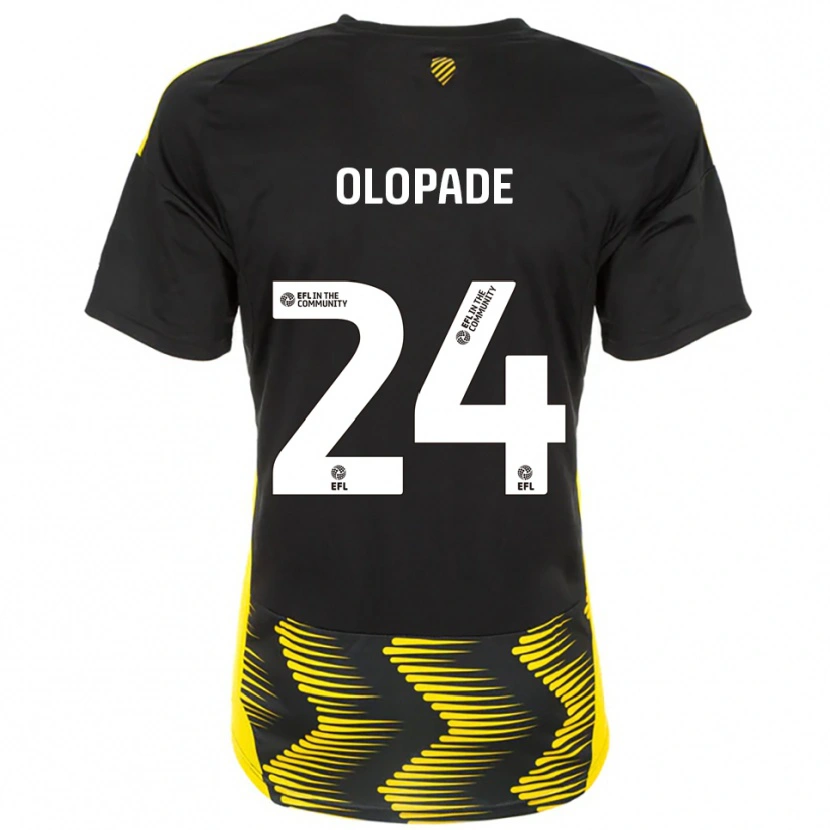 Danxen Heren Tosin Olopade #24 Zwart Geel Uitshirt Uittenue 2025/26 T-Shirt