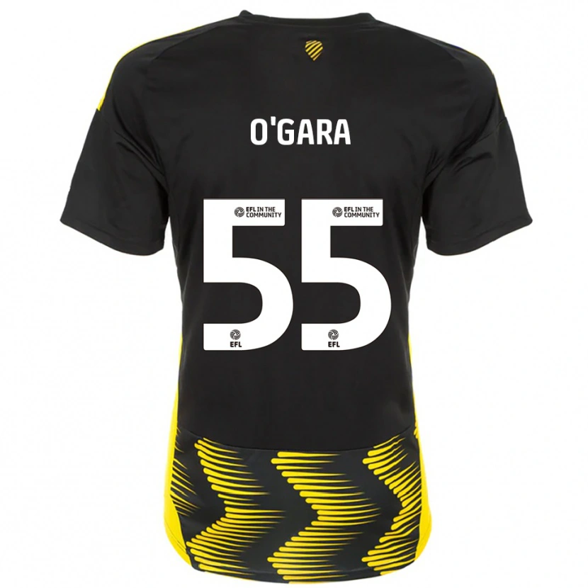 Danxen Heren Harry O'gara #55 Zwart Geel Uitshirt Uittenue 2025/26 T-Shirt
