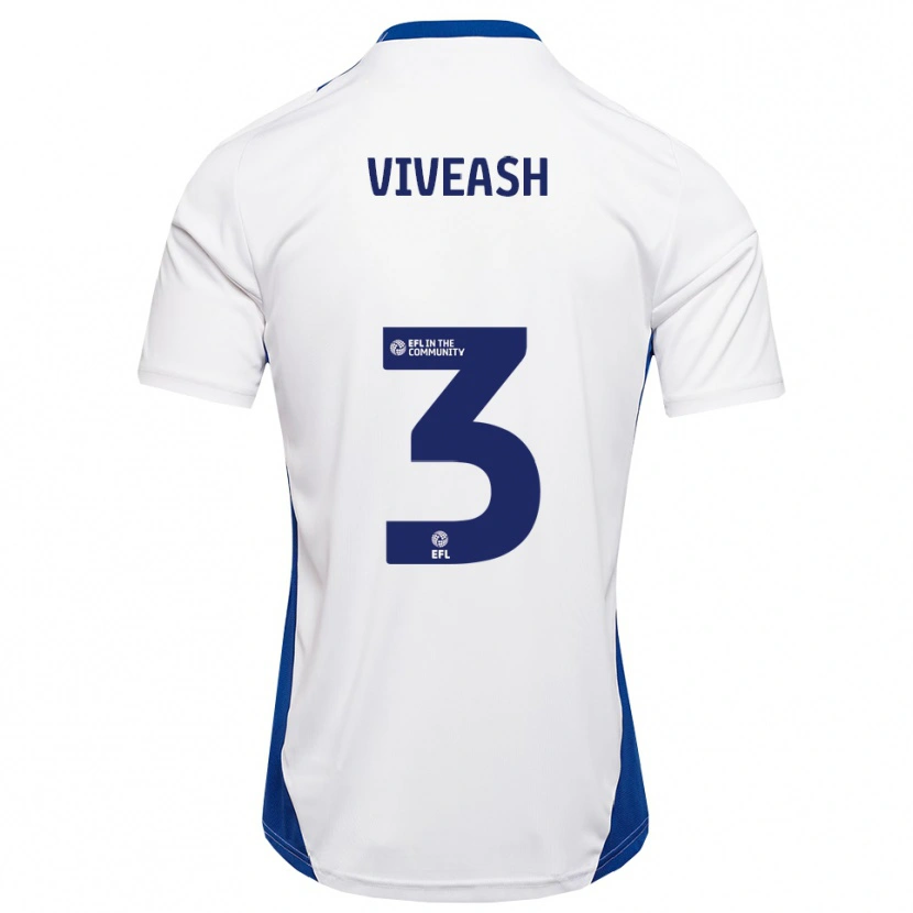 Danxen Heren Gipsy Viveash #3 Wit Blauw Uitshirt Uittenue 2025/26 T-Shirt
