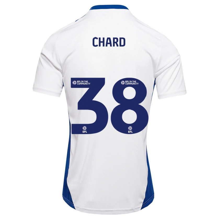 Danxen Heren Harry Chard #38 Wit Blauw Uitshirt Uittenue 2025/26 T-Shirt