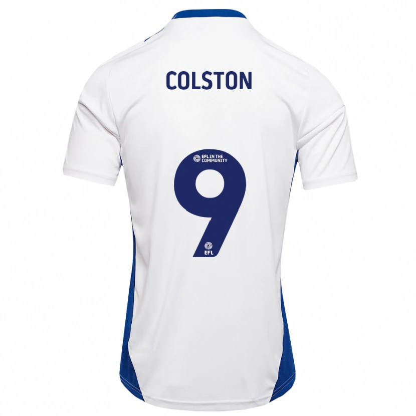 Danxen Heren Annie Colston #9 Wit Blauw Uitshirt Uittenue 2025/26 T-Shirt