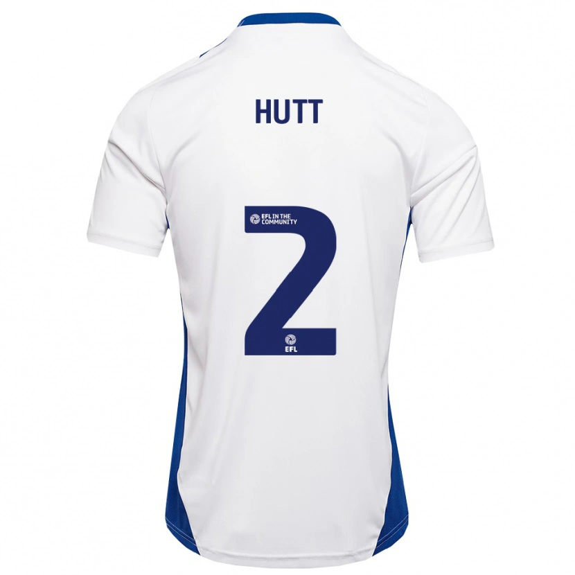 Danxen Heren Liam Hutt #2 Wit Blauw Uitshirt Uittenue 2025/26 T-Shirt