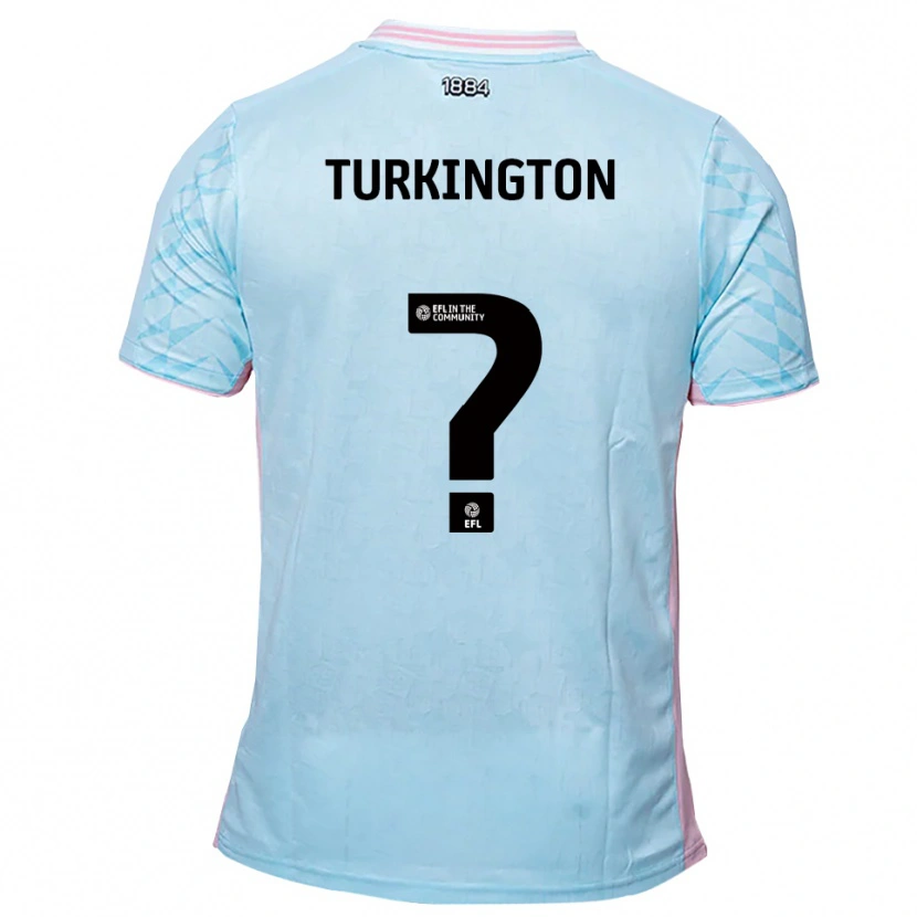 Danxen Heren Livvi Turkington #0 Hemelsblauw Roze Uitshirt Uittenue 2025/26 T-Shirt