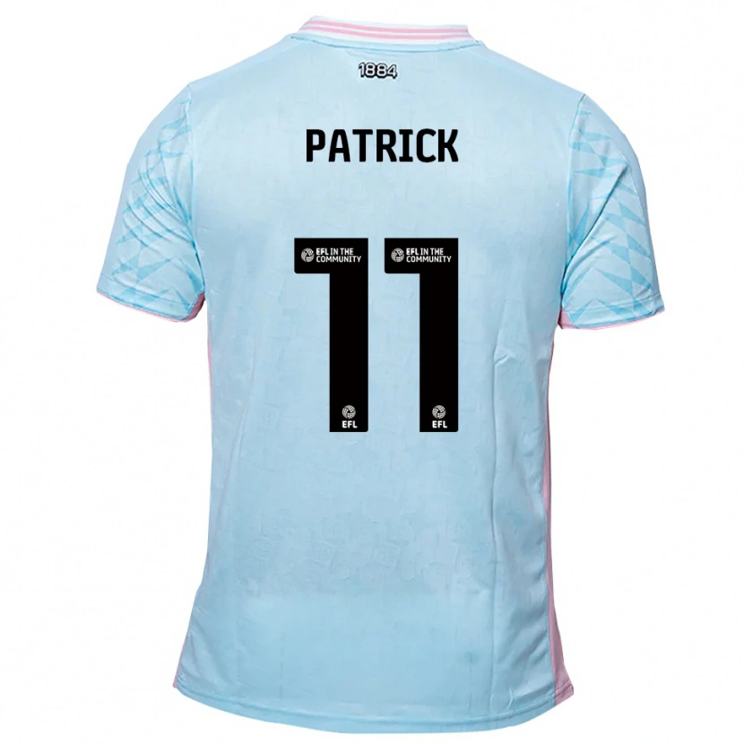 Danxen Heren Omari Patrick #11 Hemelsblauw Roze Uitshirt Uittenue 2025/26 T-Shirt