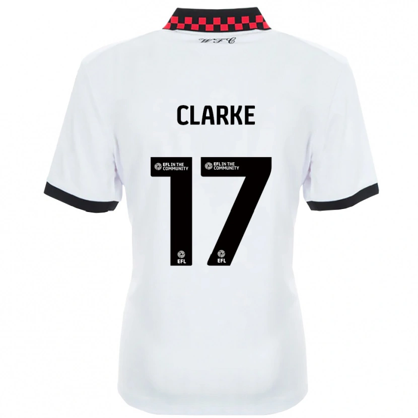 Danxen Heren Courtney Clarke #17 Wit Zwart Uitshirt Uittenue 2025/26 T-Shirt