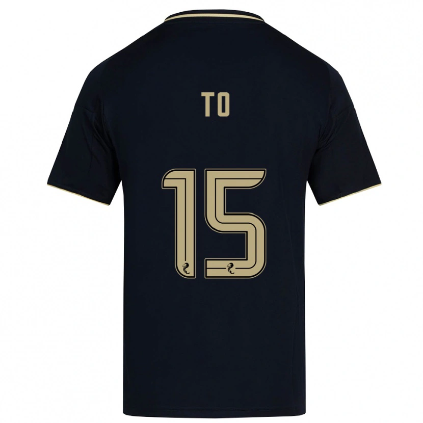 Danxen Heren Zack To #15 Marine Goud Uitshirt Uittenue 2025/26 T-Shirt
