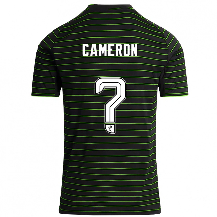 Danxen Heren Jacob Cameron #0 Zwart Groen Uitshirt Uittenue 2025/26 T-Shirt