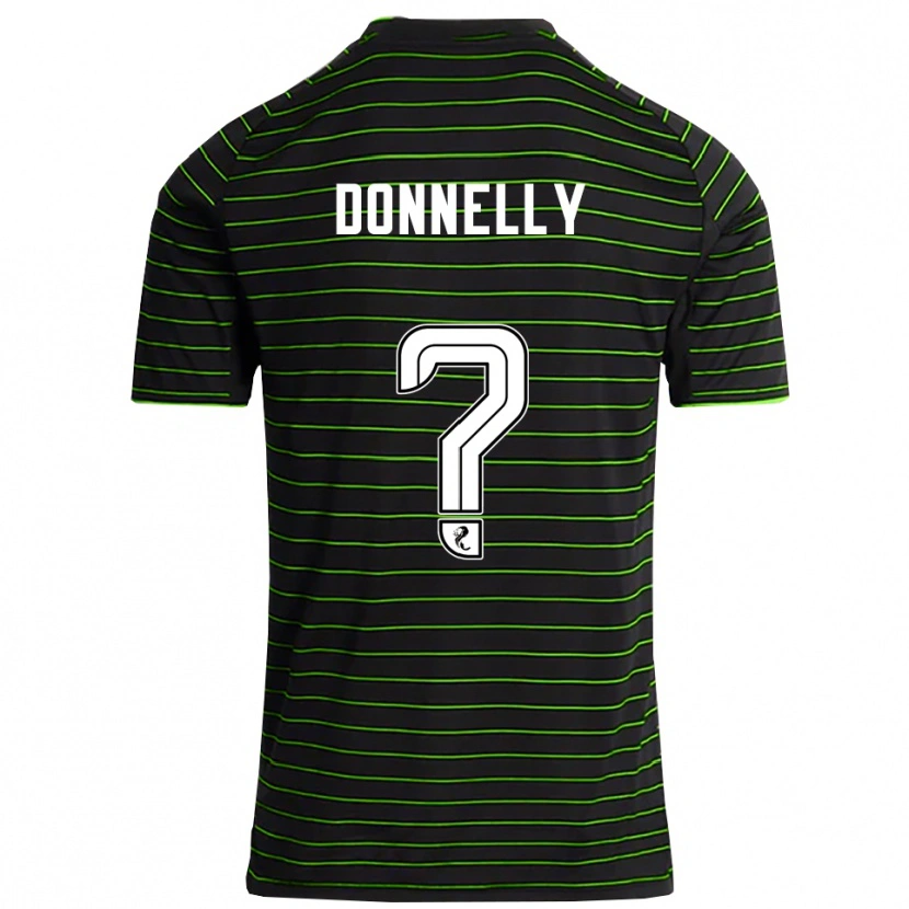 Danxen Heren Jacob Donnelly #0 Zwart Groen Uitshirt Uittenue 2025/26 T-Shirt