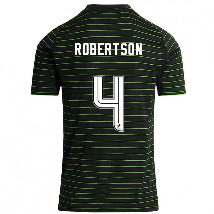 Danxen Heren Lisa Robertson #4 Zwart Groen Uitshirt Uittenue 2025/26 T-Shirt