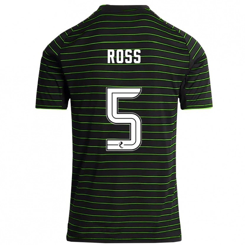 Danxen Heren Natalie Ross #5 Zwart Groen Uitshirt Uittenue 2025/26 T-Shirt