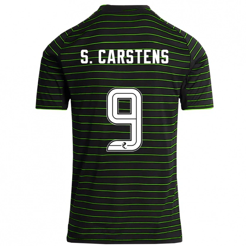 Danxen Heren Signe Carstens #9 Zwart Groen Uitshirt Uittenue 2025/26 T-Shirt
