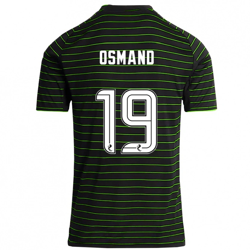 Danxen Heren Callum Osmand #19 Zwart Groen Uitshirt Uittenue 2025/26 T-Shirt