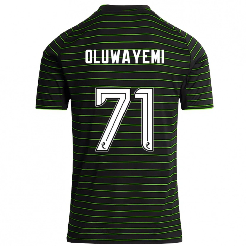 Danxen Heren Tobi Oluwayemi #71 Zwart Groen Uitshirt Uittenue 2025/26 T-Shirt