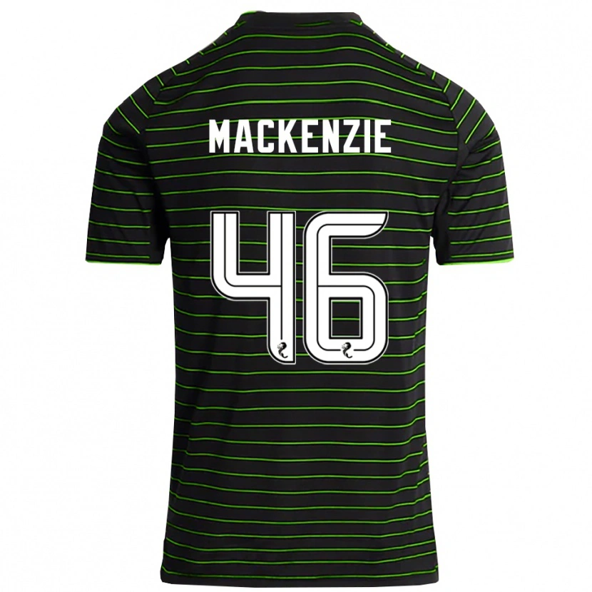 Danxen Heren Magnus Mackenzie #46 Zwart Groen Uitshirt Uittenue 2025/26 T-Shirt