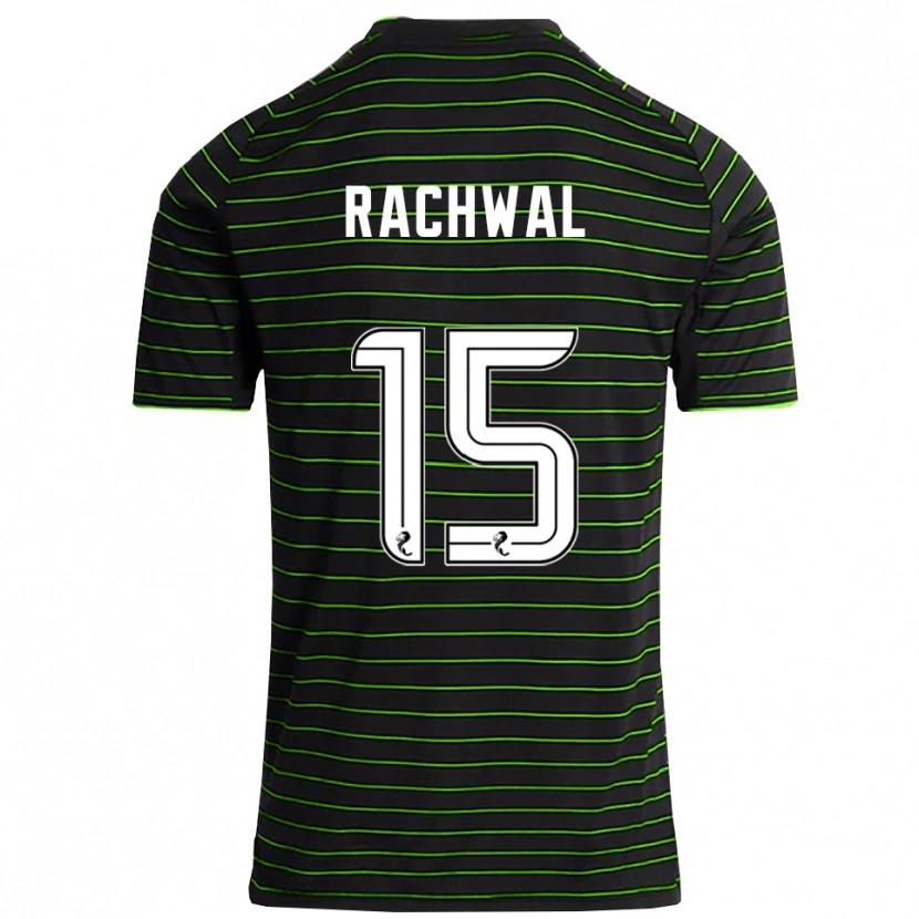 Danxen Heren Robert Rachwal #15 Zwart Groen Uitshirt Uittenue 2025/26 T-Shirt