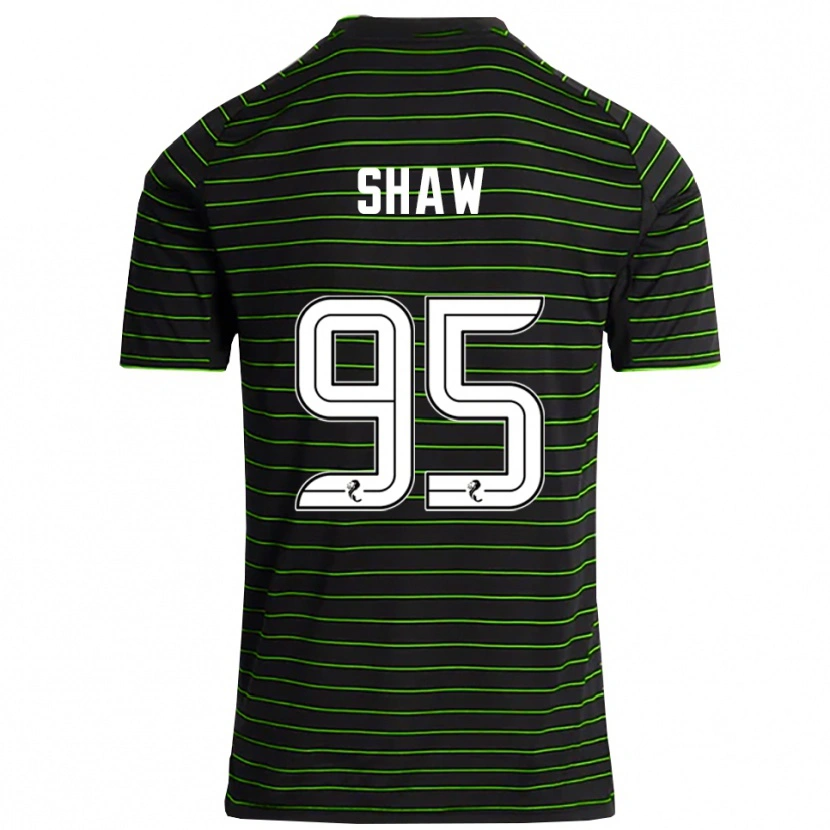 Danxen Heren Corey Shaw #95 Zwart Groen Uitshirt Uittenue 2025/26 T-Shirt