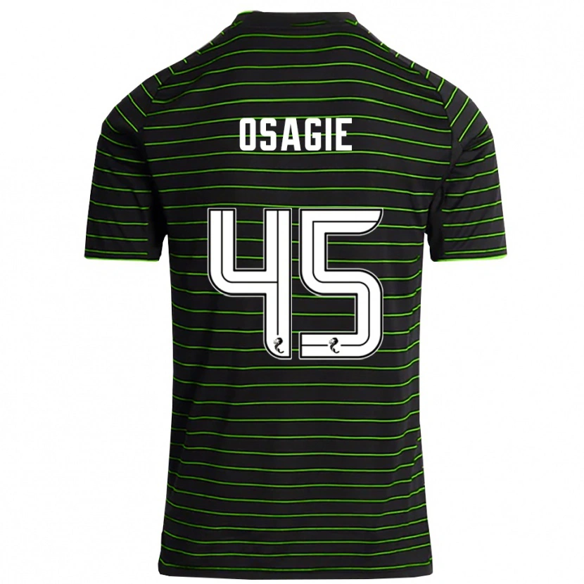 Danxen Heren Justin Osagie #45 Zwart Groen Uitshirt Uittenue 2025/26 T-Shirt