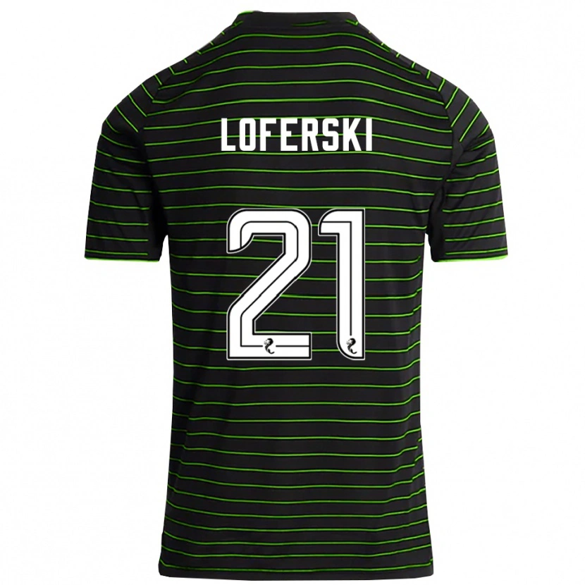 Danxen Heren Kit Loferski #21 Zwart Groen Uitshirt Uittenue 2025/26 T-Shirt
