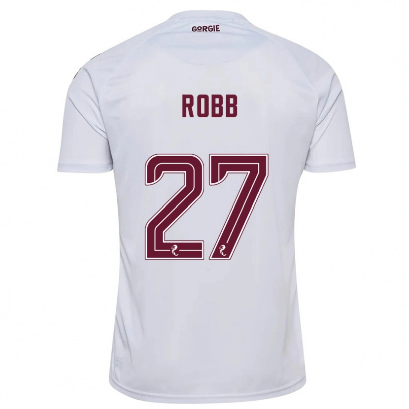 Danxen Heren Callen Robb #27 Wit Bordeauxrood Uitshirt Uittenue 2025/26 T-Shirt