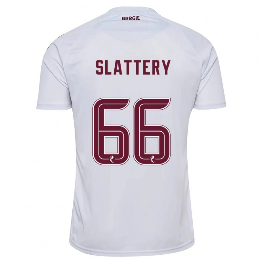 Danxen Heren Jenna Slattery #66 Wit Bordeauxrood Uitshirt Uittenue 2025/26 T-Shirt