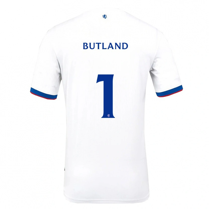 Danxen Heren Jack Butland #1 Wit Rood Blauw Uitshirt Uittenue 2025/26 T-Shirt