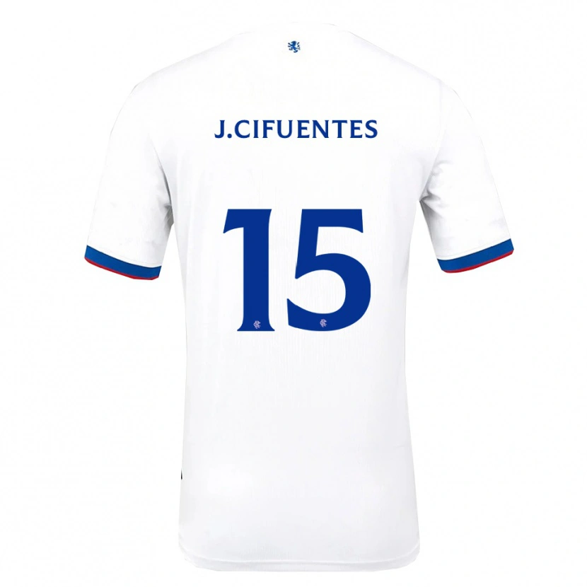 Danxen Heren José Cifuentes #15 Wit Rood Blauw Uitshirt Uittenue 2025/26 T-Shirt