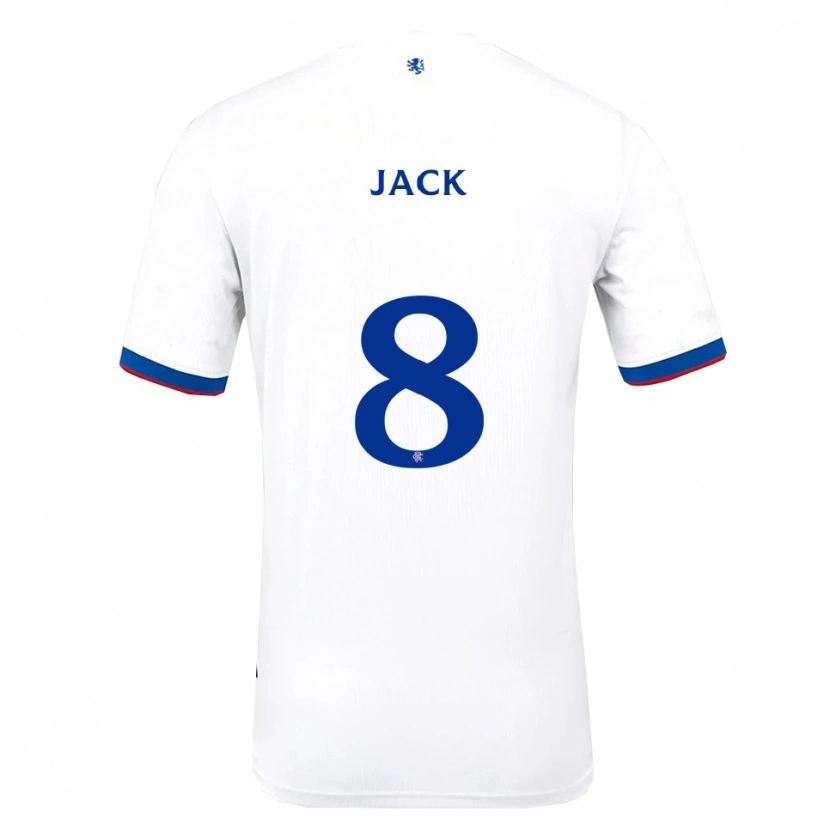 Danxen Heren Ryan Jack #8 Wit Rood Blauw Uitshirt Uittenue 2025/26 T-Shirt