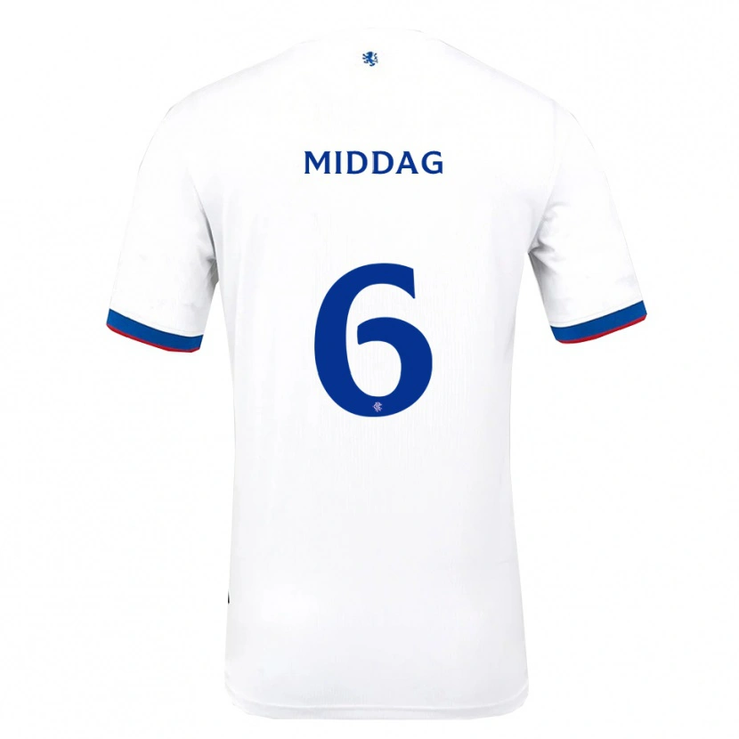 Danxen Heren Tessel Middag #6 Wit Rood Blauw Uitshirt Uittenue 2025/26 T-Shirt