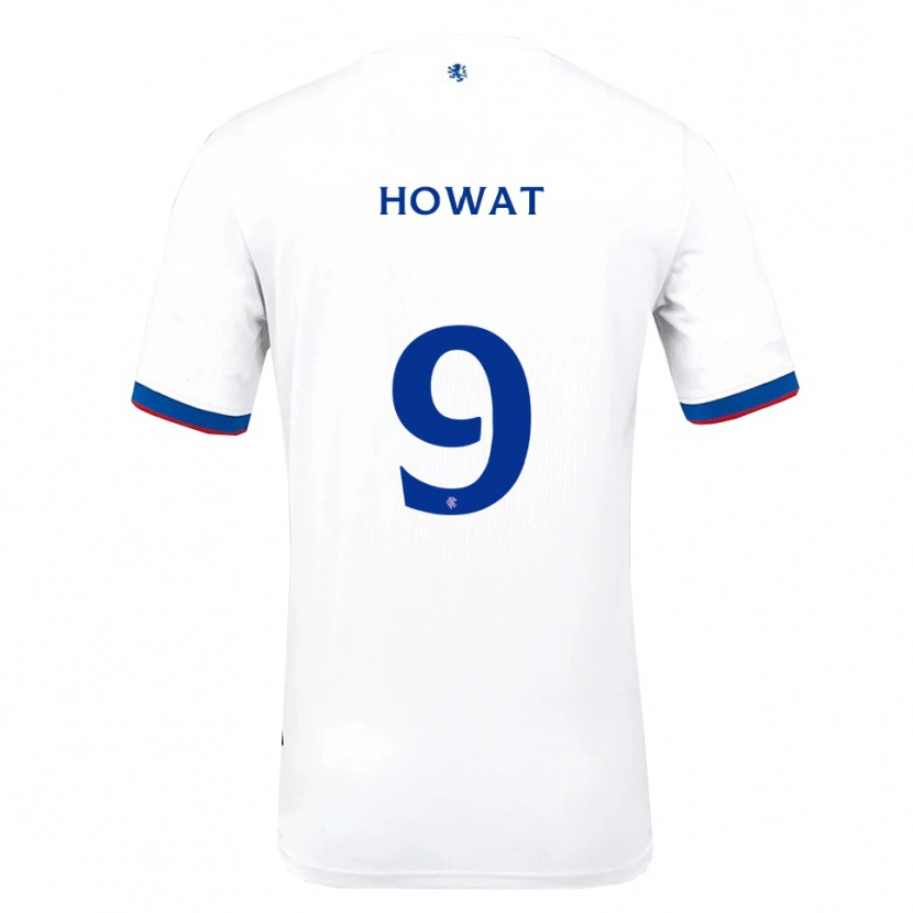 Danxen Heren Kirsty Howat #9 Wit Rood Blauw Uitshirt Uittenue 2025/26 T-Shirt