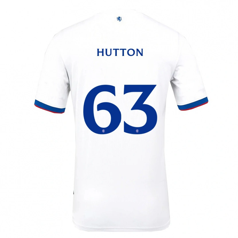 Danxen Heren Zander Hutton #63 Wit Rood Blauw Uitshirt Uittenue 2025/26 T-Shirt