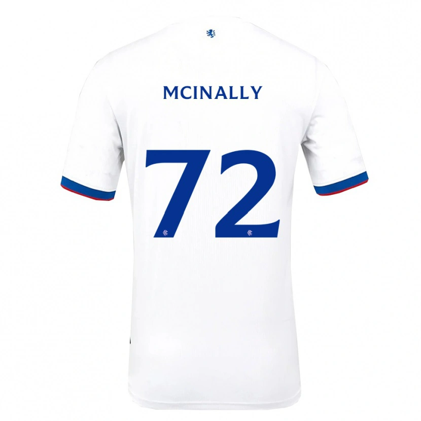 Danxen Heren Darren Mcinally #72 Wit Rood Blauw Uitshirt Uittenue 2025/26 T-Shirt