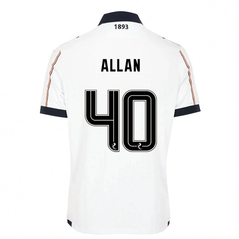 Danxen Heren Finlay Allan #40 Wit Marine Rood Uitshirt Uittenue 2025/26 T-Shirt