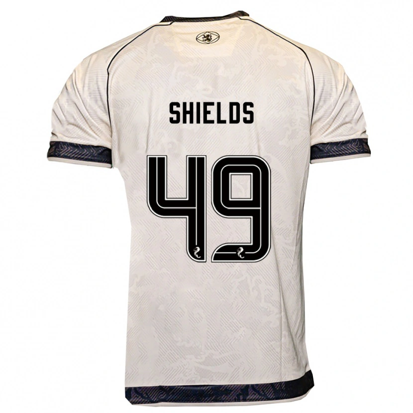 Danxen Heren Conal Shields #49 Wit Zwart Uitshirt Uittenue 2025/26 T-Shirt