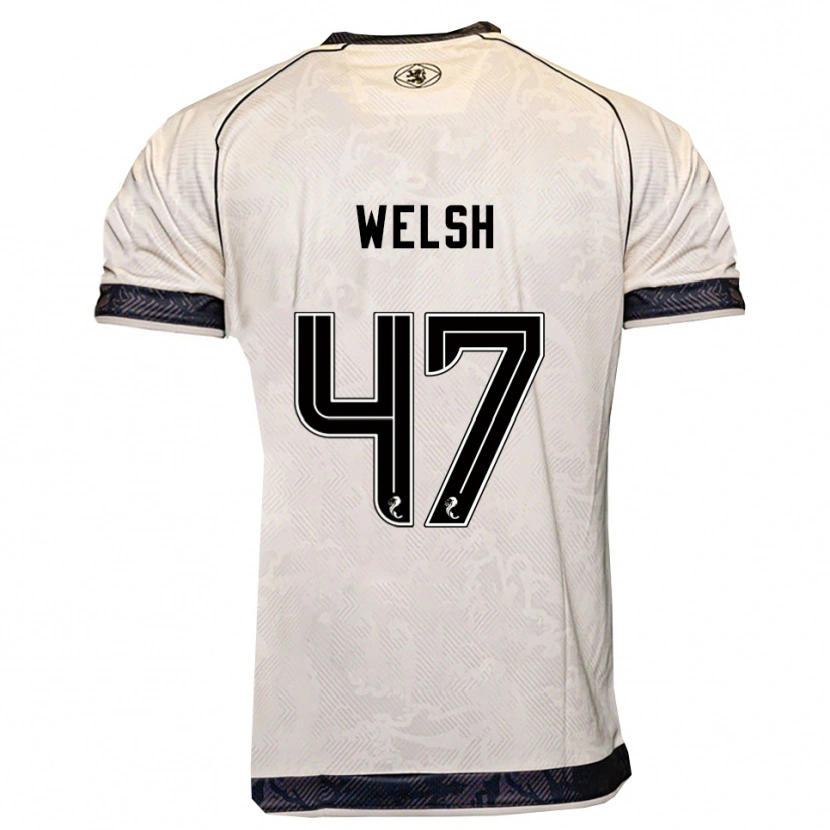 Danxen Heren Harry Welsh #47 Wit Zwart Uitshirt Uittenue 2025/26 T-Shirt
