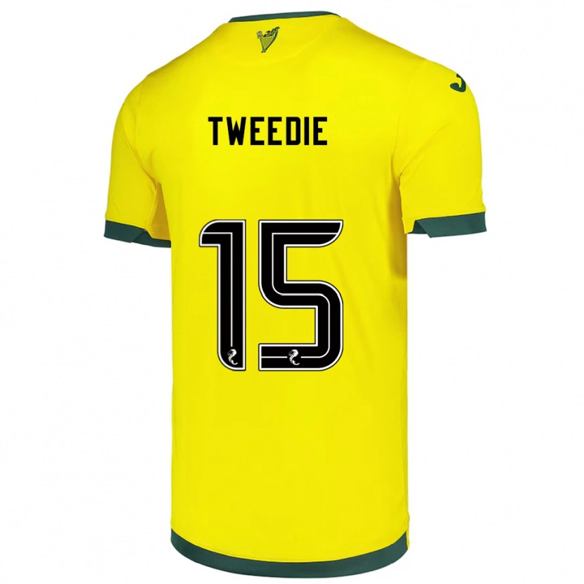 Danxen Heren Lia Tweedie #15 Geel Groen Uitshirt Uittenue 2025/26 T-Shirt