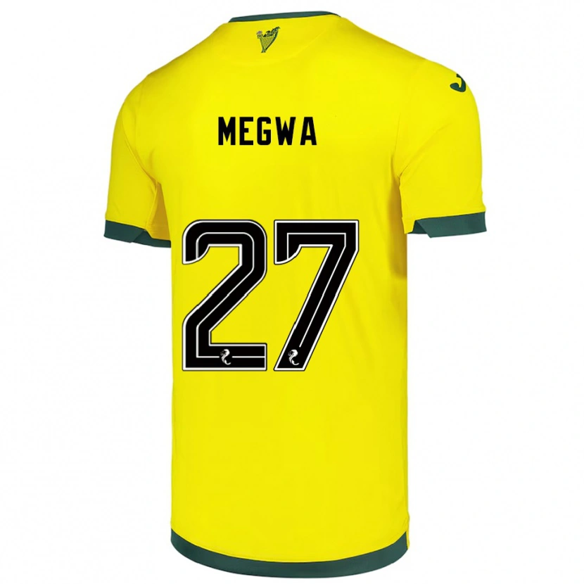 Danxen Heren Kanayo Megwa #27 Geel Groen Uitshirt Uittenue 2025/26 T-Shirt