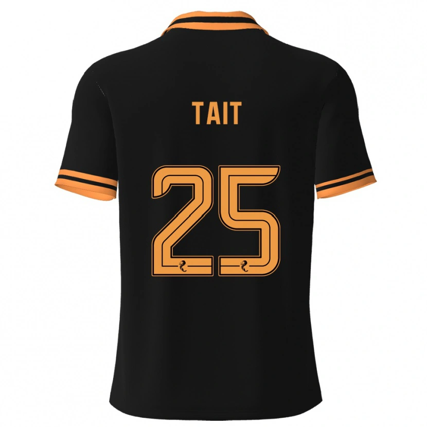 Danxen Heren Macaulay Tait #25 Zwart Geel Uitshirt Uittenue 2025/26 T-Shirt