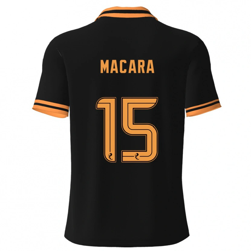 Danxen Heren Elise Macara #15 Zwart Geel Uitshirt Uittenue 2025/26 T-Shirt