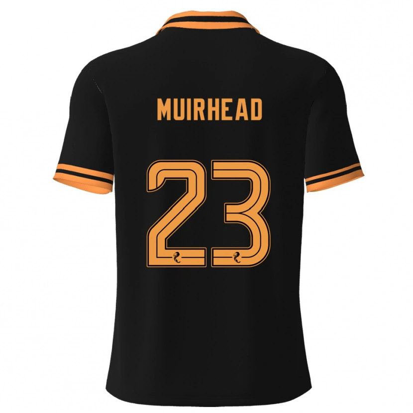 Danxen Heren Robbie Muirhead #23 Zwart Geel Uitshirt Uittenue 2025/26 T-Shirt