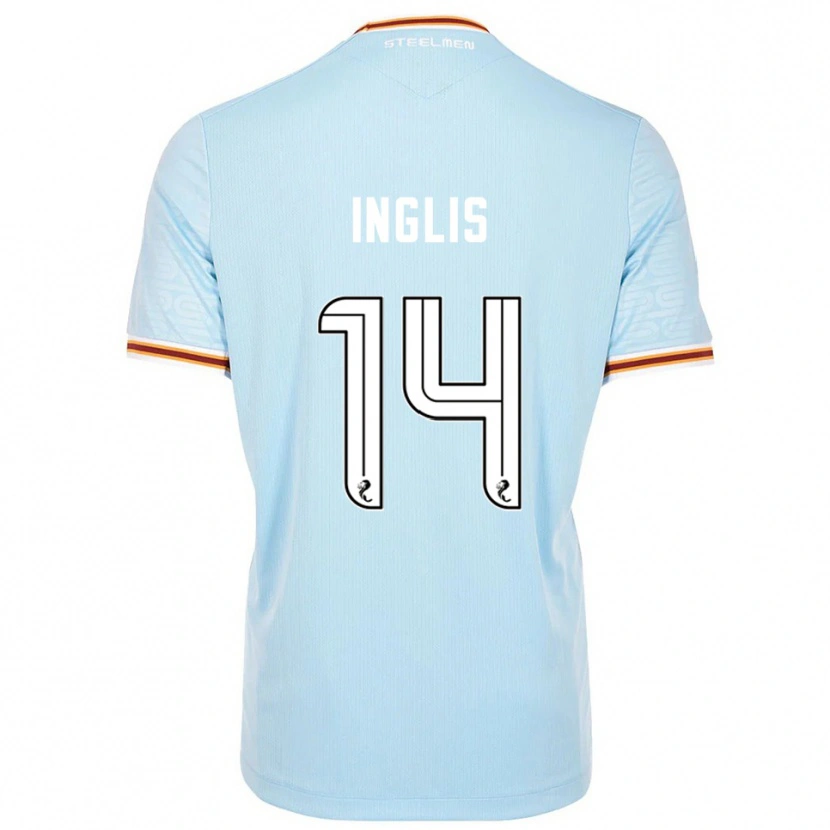 Danxen Heren Gill Inglis #14 Hemelsblauw Uitshirt Uittenue 2025/26 T-Shirt