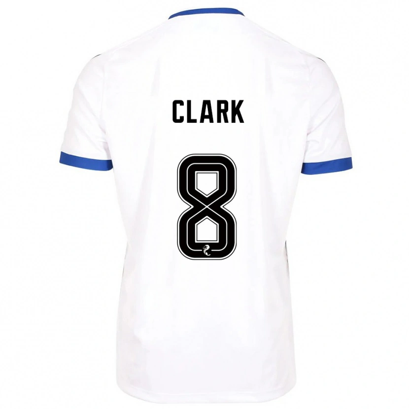 Danxen Heren Hannah Clark #8 Wit Blauw Uitshirt Uittenue 2025/26 T-Shirt