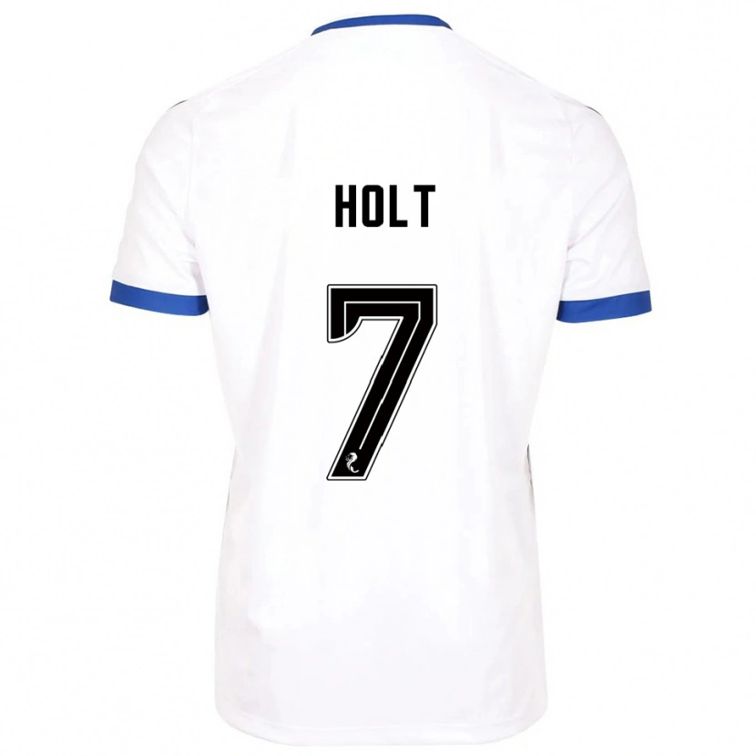 Danxen Heren Jason Holt #7 Wit Blauw Uitshirt Uittenue 2025/26 T-Shirt