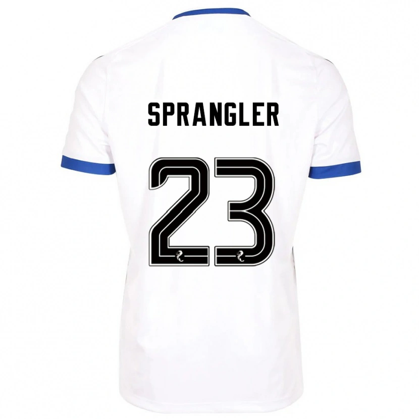 Danxen Heren Sven Sprangler #23 Wit Blauw Uitshirt Uittenue 2025/26 T-Shirt