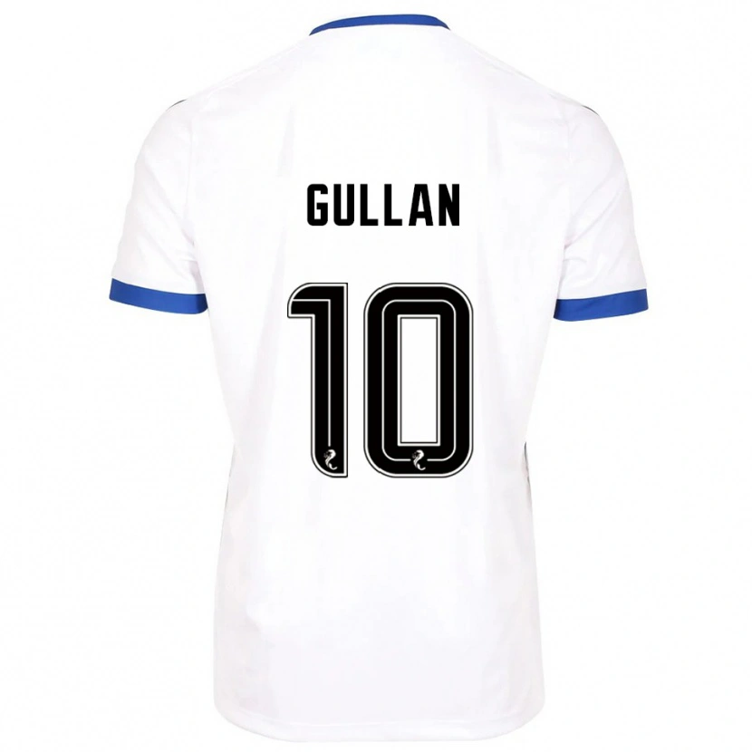 Danxen Heren Jamie Gullan #10 Wit Blauw Uitshirt Uittenue 2025/26 T-Shirt