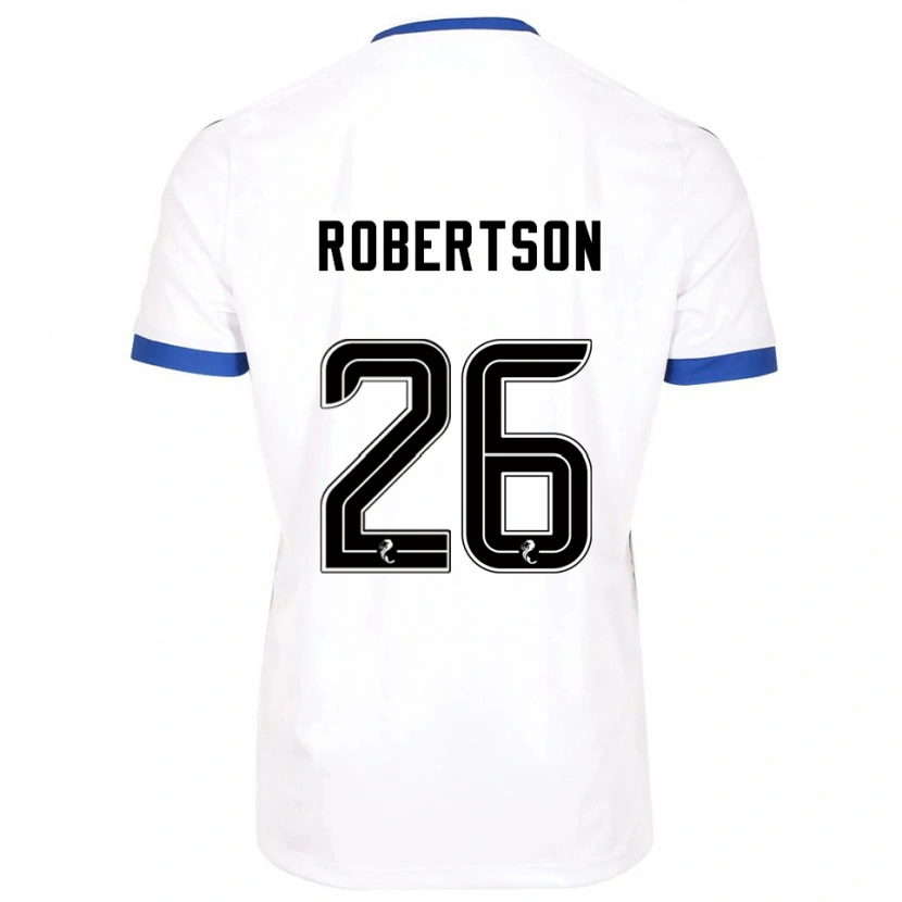 Danxen Heren Rebecca Robertson #26 Wit Blauw Uitshirt Uittenue 2025/26 T-Shirt
