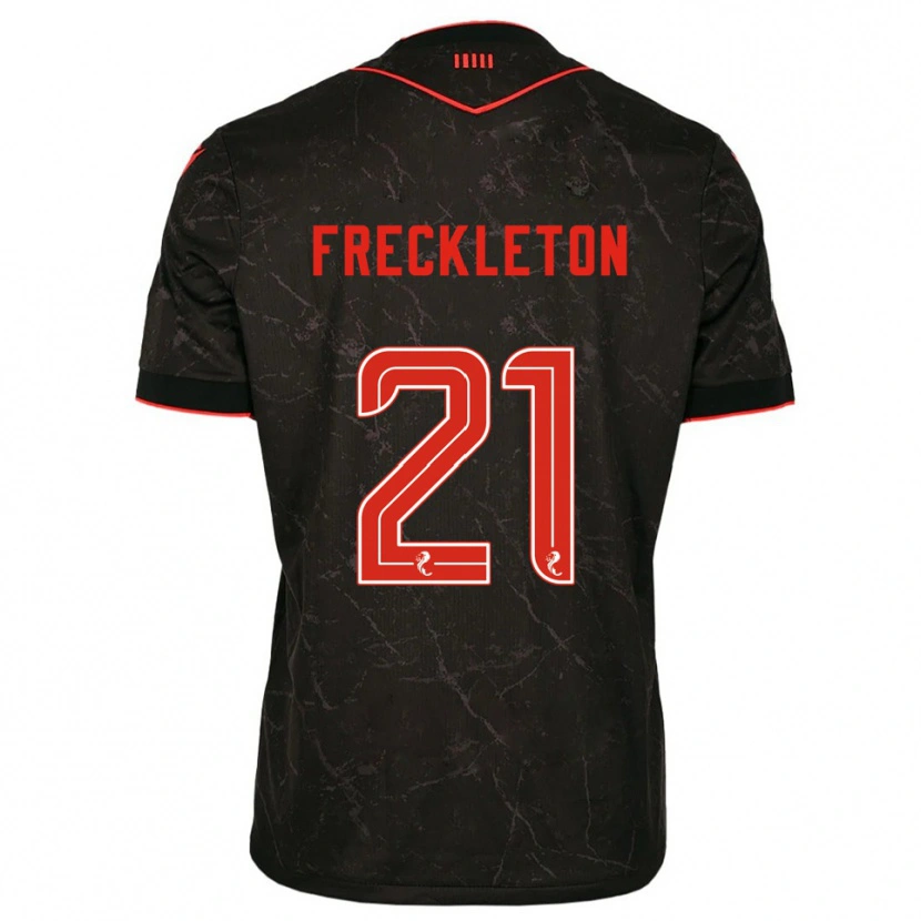 Danxen Heren Miguel Freckleton #21 Zwart Rood Uitshirt Uittenue 2025/26 T-Shirt