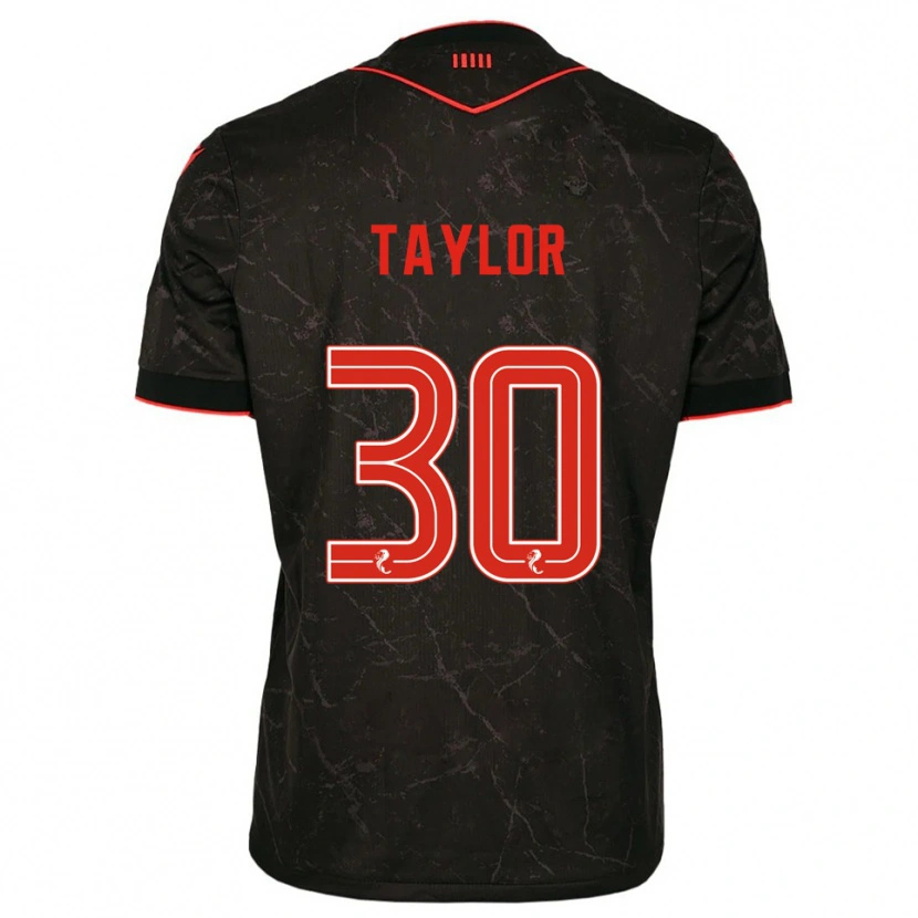 Danxen Heren Fraser Taylor #30 Zwart Rood Uitshirt Uittenue 2025/26 T-Shirt