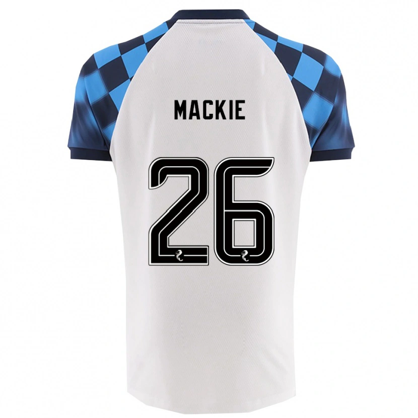 Danxen Heren Sean Mackie #26 Wit Hemelsblauw Uitshirt Uittenue 2025/26 T-Shirt
