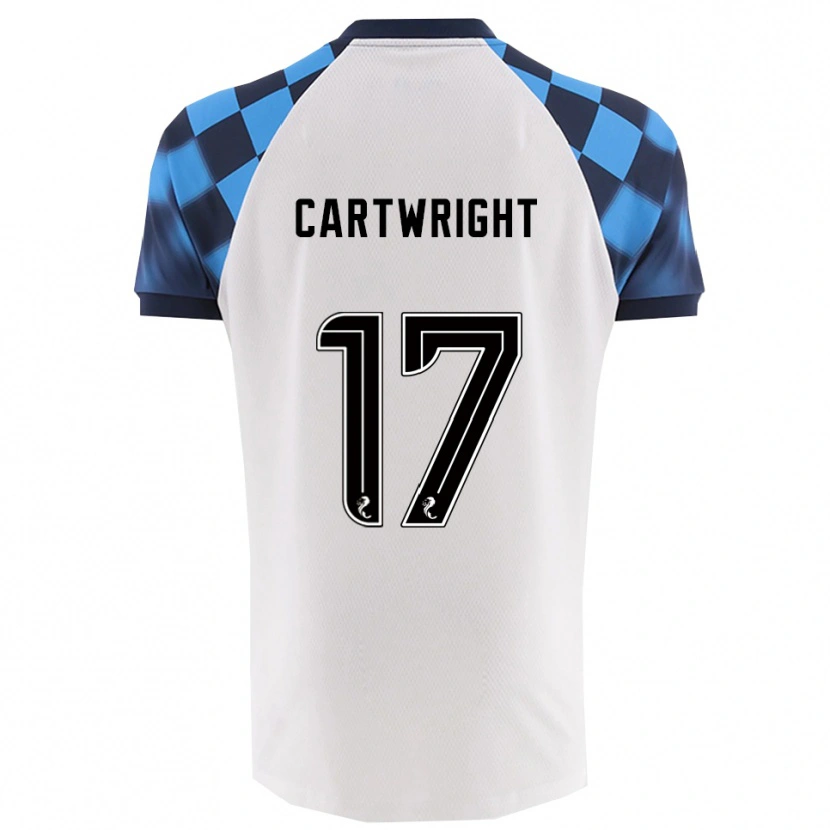 Danxen Heren Henry Cartwright #17 Wit Hemelsblauw Uitshirt Uittenue 2025/26 T-Shirt